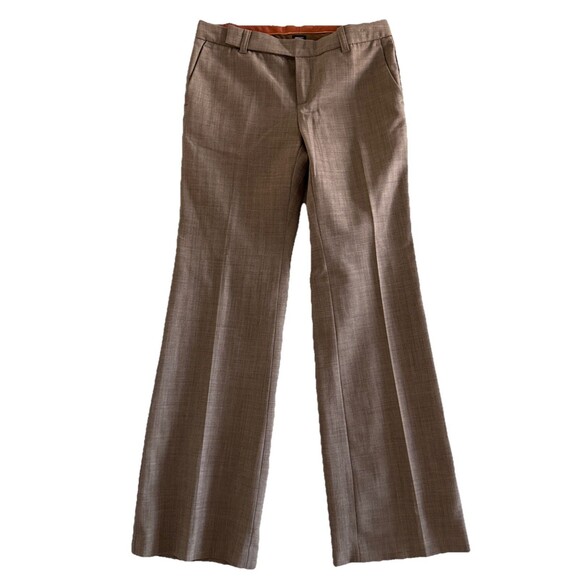 GAP Pants - Y2K Gap Women’s Dress Pants Low Rise Plaid Office Size 6 Brown Straight Leg Chic